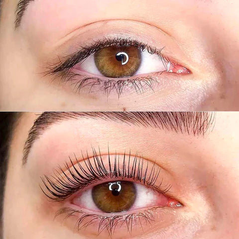 luxe lash lift kit before and after