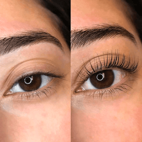 lash lift and tint before and after