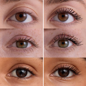 Máscara de pestañas acondicionante con péptidos, resistente al agua y de lujo